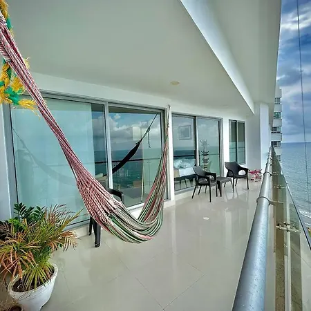 Apartamento Apto Moderno Frente Al Mar Hermosas Vistas- A 7 Minutos Del Centro Historico Y Del Aeropuerto Internacional Cartagena