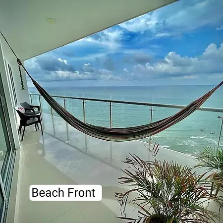 Apto Moderno Frente Al Mar Hermosas Vistas- A 7 Minutos Del Centro Historico Y Del Aeropuerto Internacional Cartagena